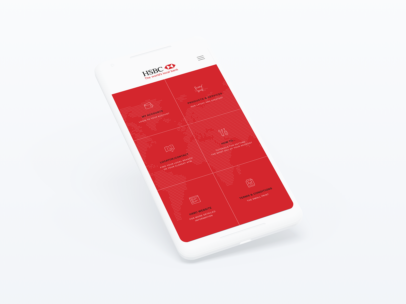 HSBC Business Banking App — Mockup